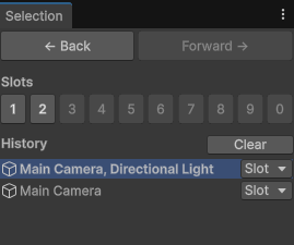 Selection window